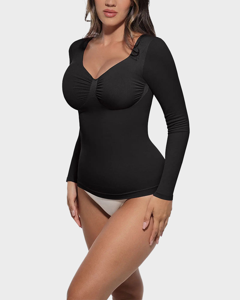 Seamless Long Sleeve Shaping Top