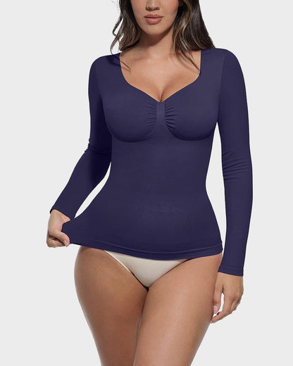 Seamless Long Sleeve Shaping Top
