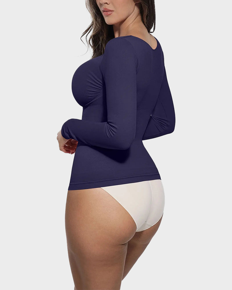 Seamless Long Sleeve Shaping Top