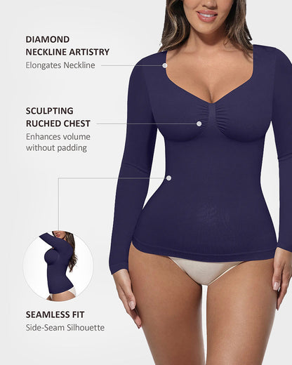 Seamless Long Sleeve Shaping Top