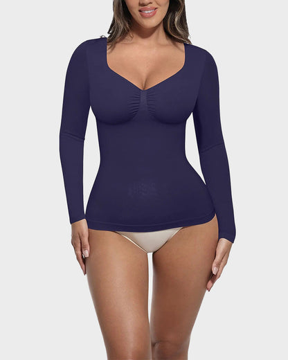 Seamless Long Sleeve Shaping Top