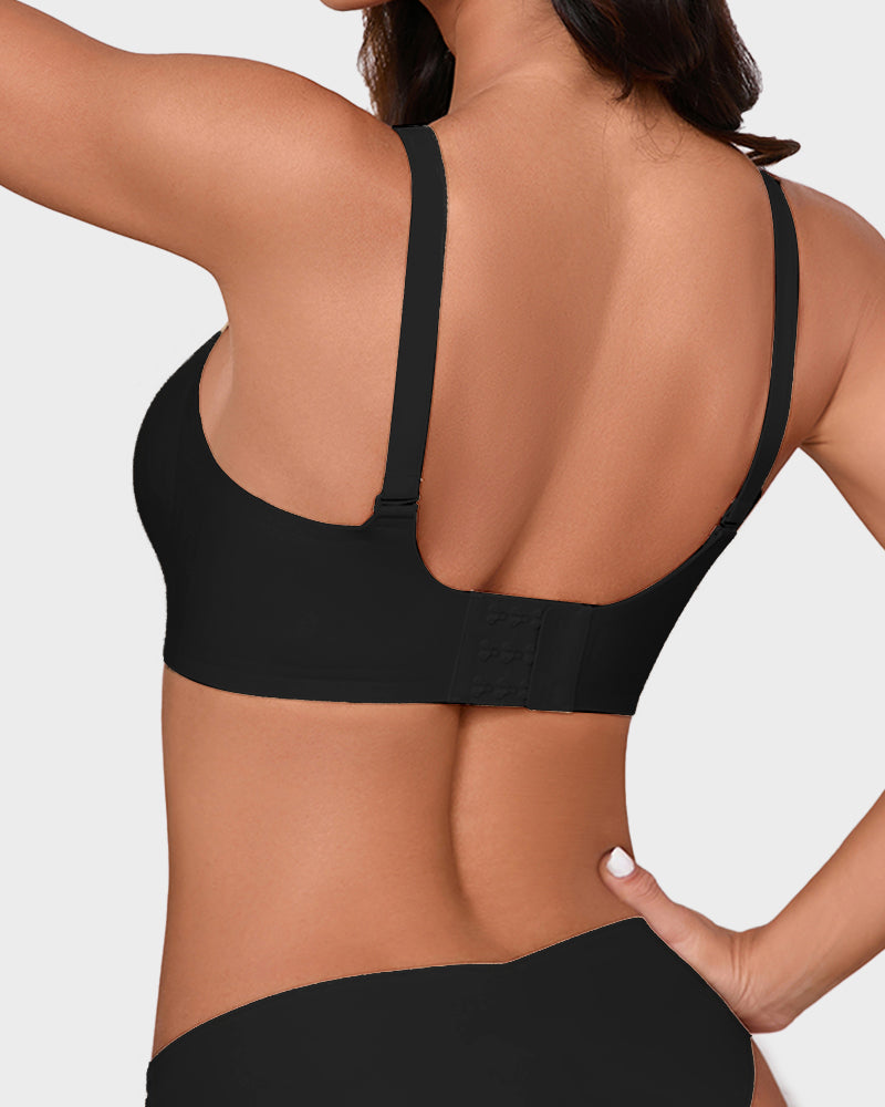 Soutien-gorge invisible et fin avec panneaux en maille sans coutures