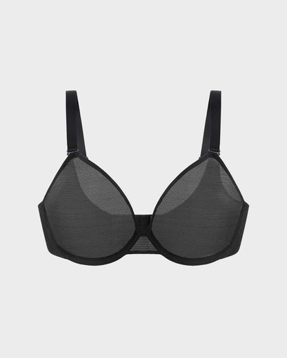 Seamless Mesh Unlined Underwire Bra