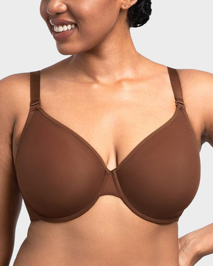 Seamless Mesh Unlined Underwire Bra