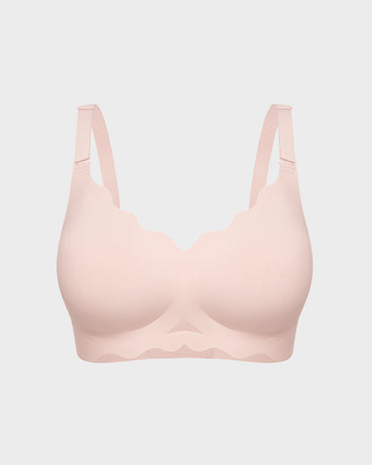 Seamless Wireless Scalloped Edge Jelly Bra