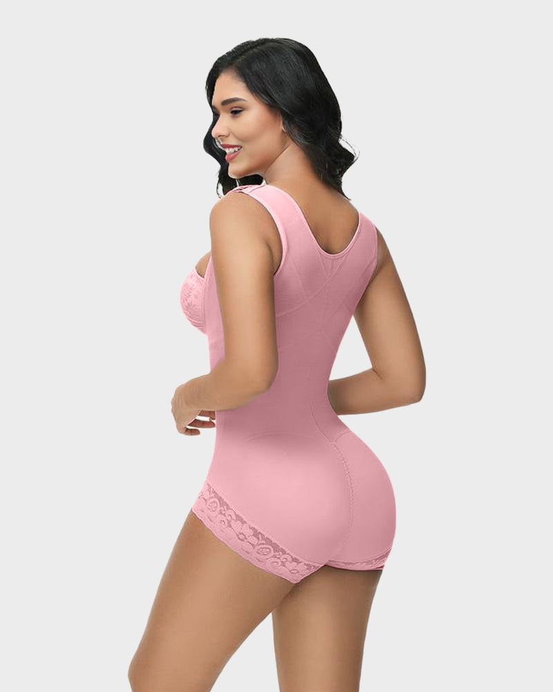 Seamless Zip-Front Full Body Corset Shaper