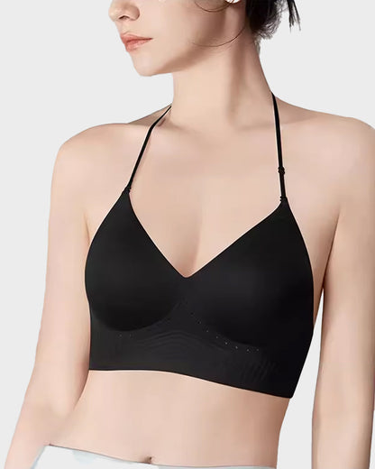 Seamless Deep V Low-Back Bra