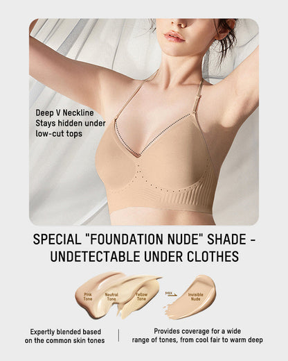 Seamless Deep V Low-Back Bra
