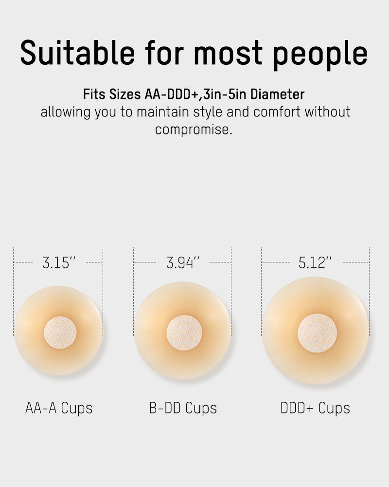 Seamless Non-Adhesive Nip Covers(2 Pairs)