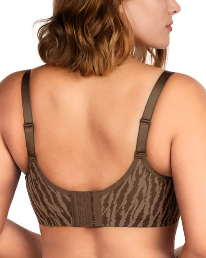 Sheer Zebra Mesh Unlined Underwire Bra