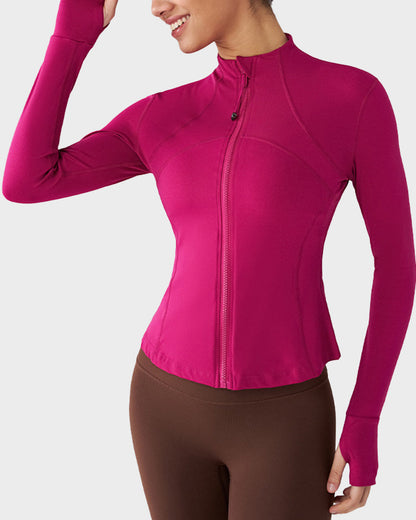 Slim-Fit Streamline Activewear Jacket