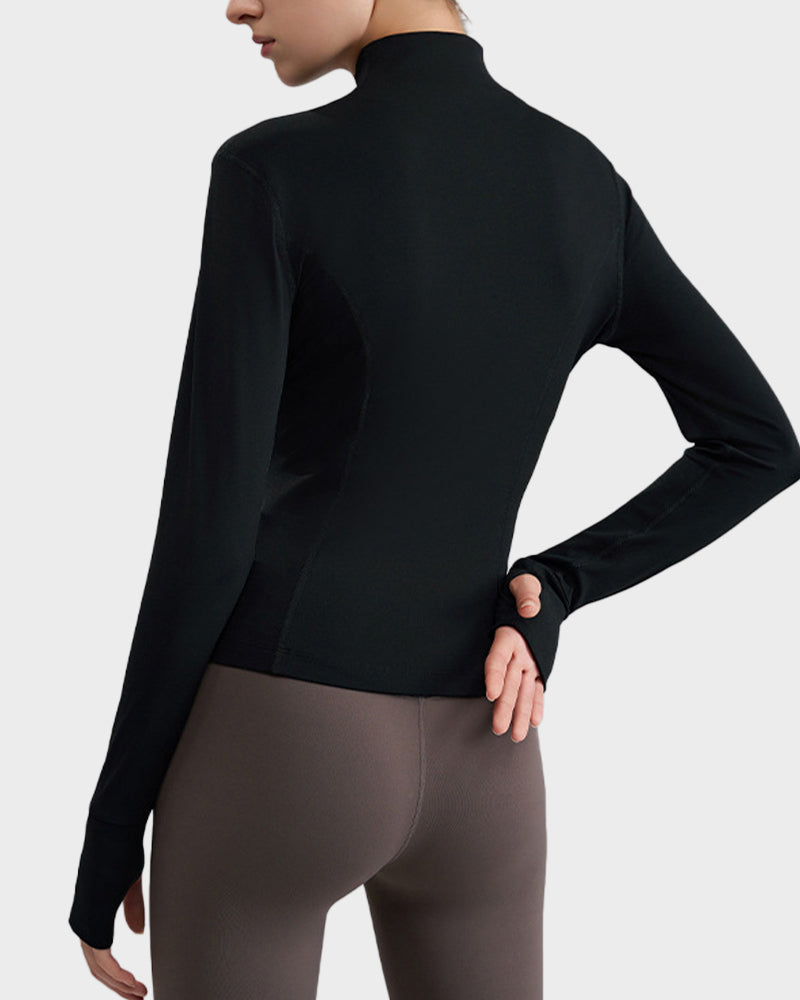 Slim-Fit Streamline Activewear Jacket