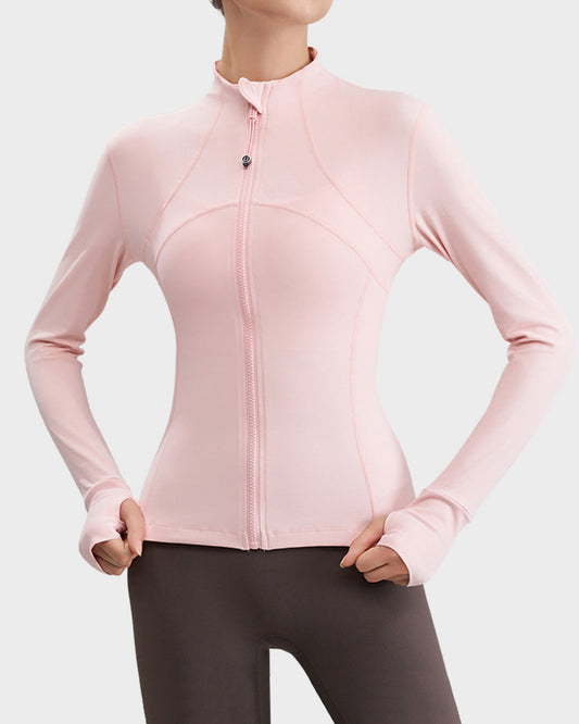 Slim-Fit Streamline Activewear Jacket