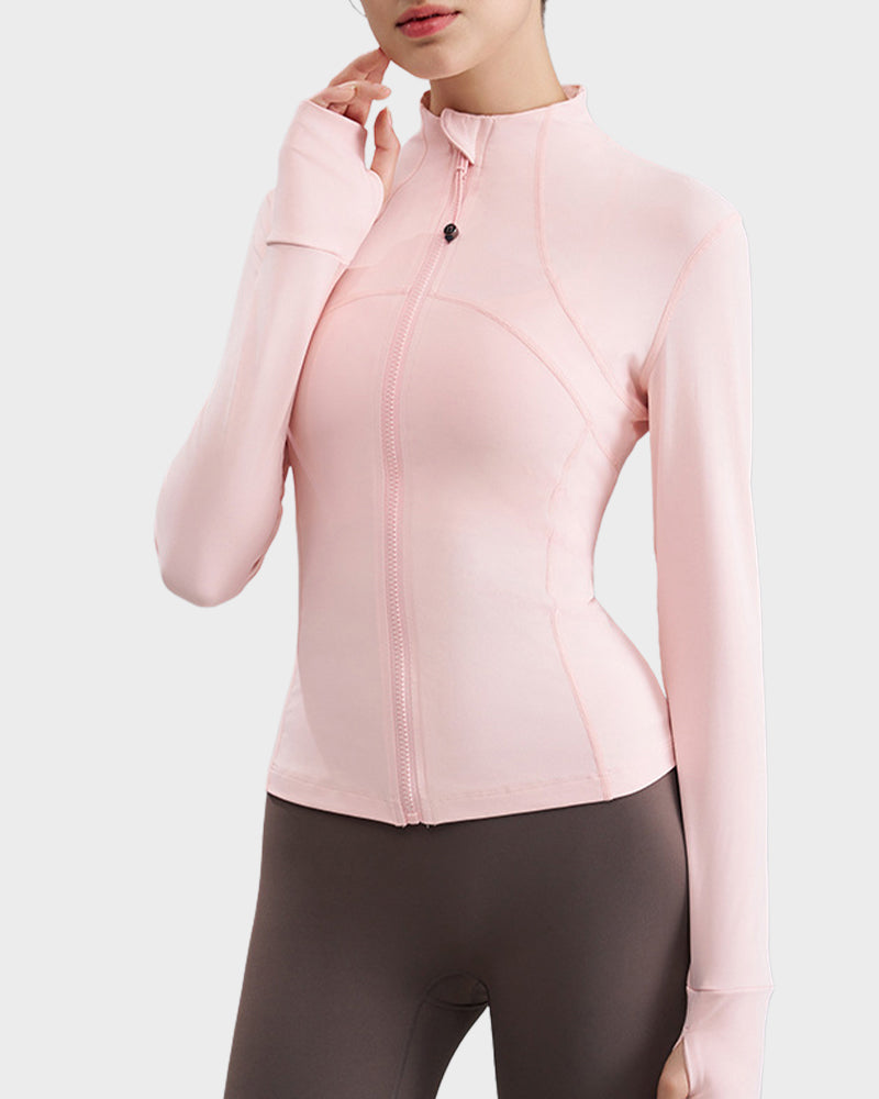 Slim-Fit Streamline Activewear Jacket