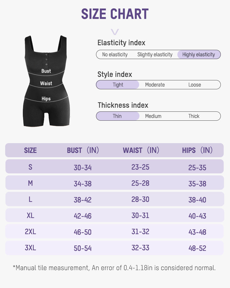 Snap Button Shaping Shorts Bodysuit