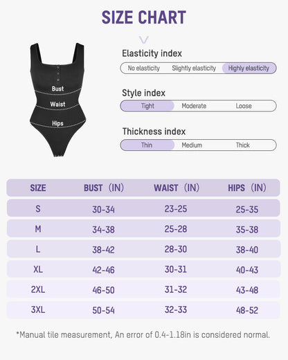 Snap Button Triangle Shaping Bodysuit