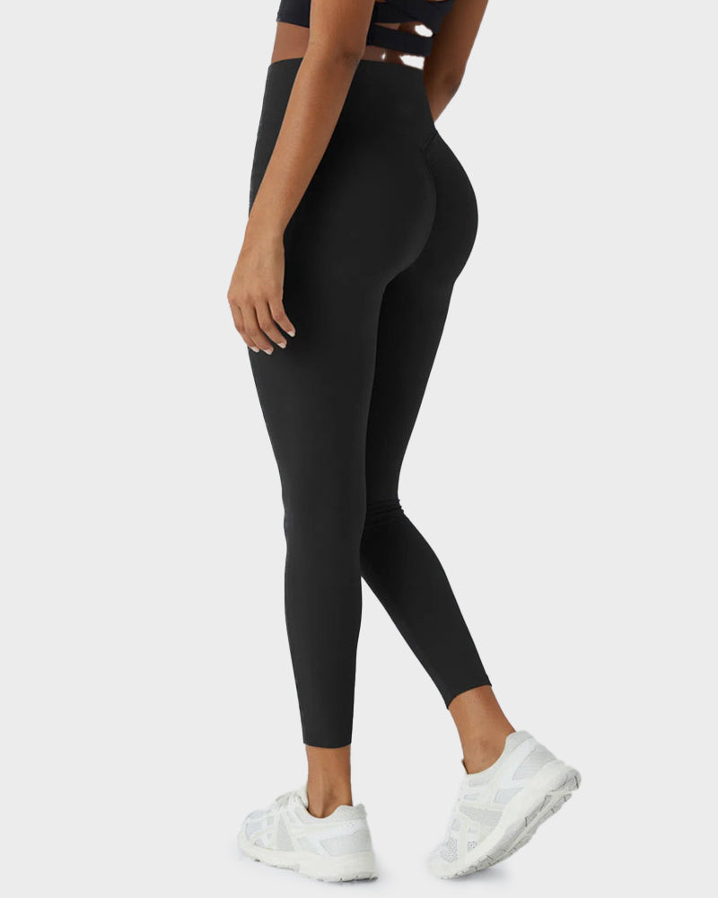 Tummy Control Butt-Lifting Training Leggings with Pockets
