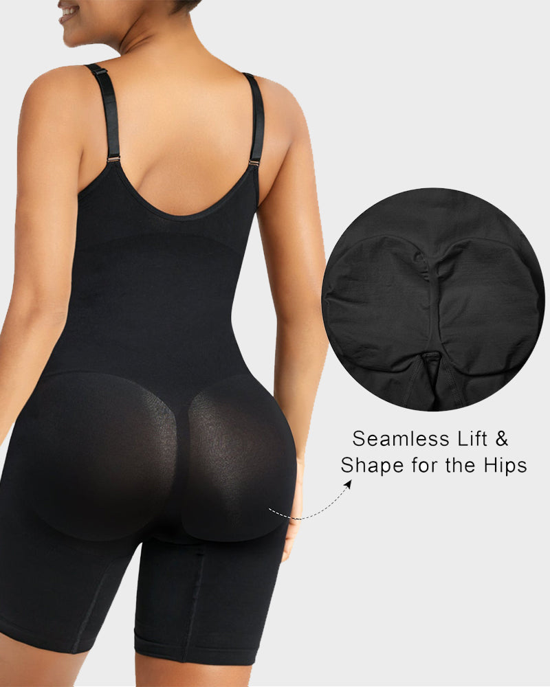 Tummy Control Zipper Bodysuit Shapewear