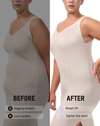 Tummy Control Zipper Bodysuit Shapewear