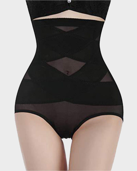 Ultra High Waist Tummy Control Mesh Shaping Panty