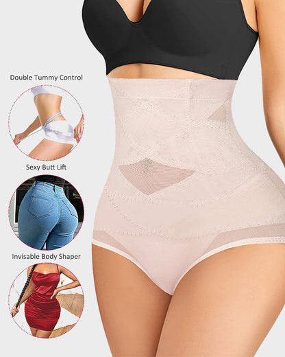 Ultra High Waist Tummy Control Mesh Shaping Panty