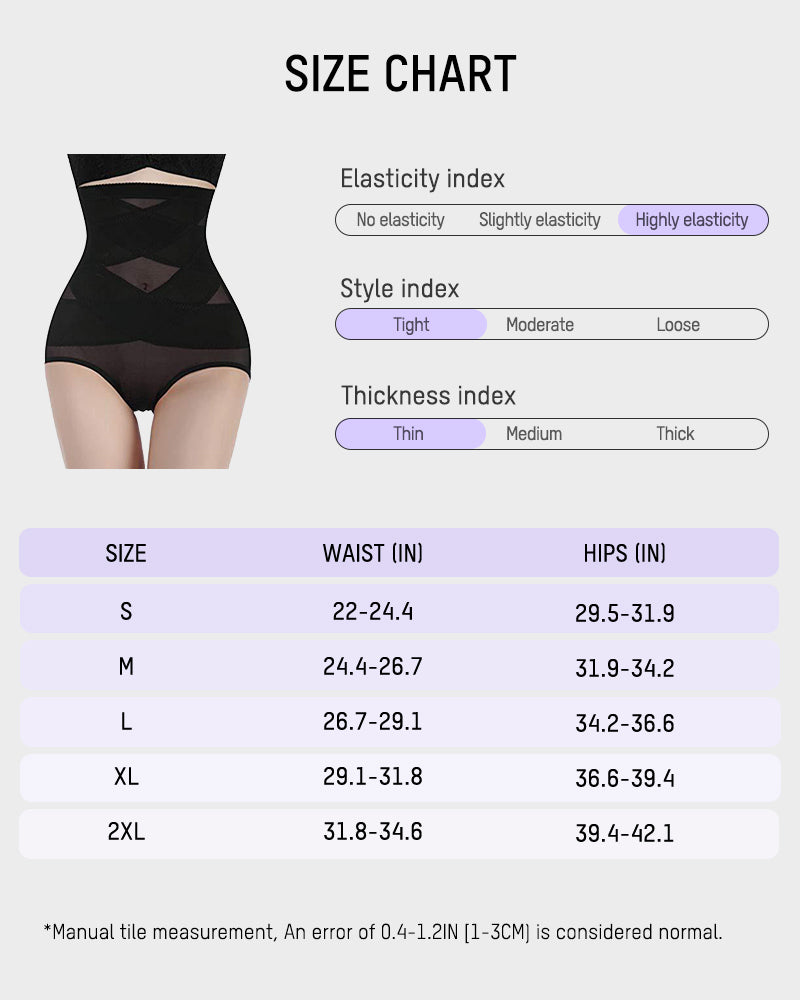 Ultra High Waist Tummy Control Mesh Shaping Panty