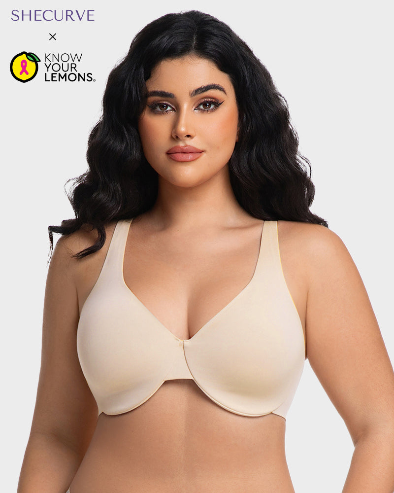 Underwire Adjustable Deep V-neck Bra