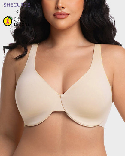 Underwire Adjustable Deep V-neck Bra