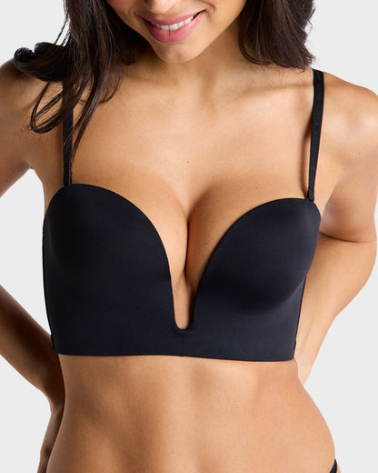 Wire-Free U-Plunge Strapless Multiway Bra
