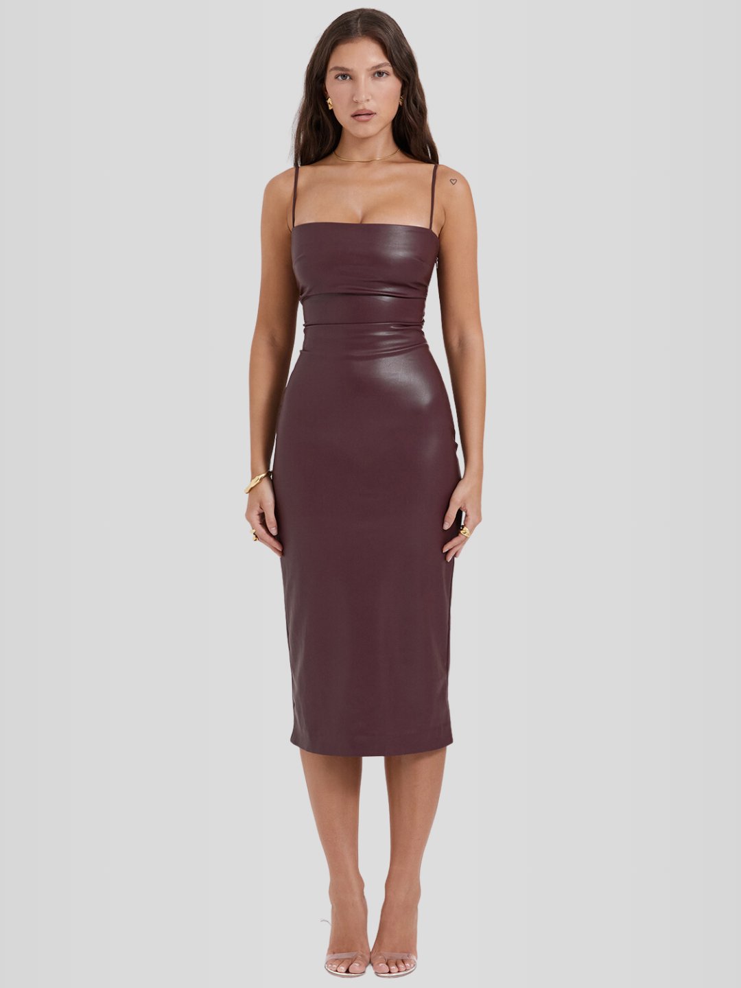 Vestido em Couro Helena