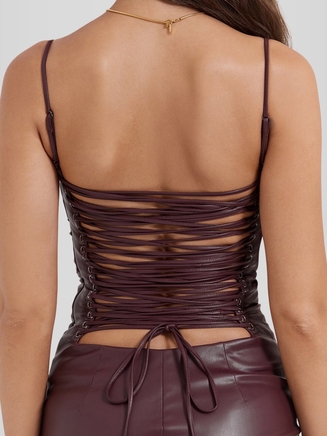 Vestido em Couro Helena