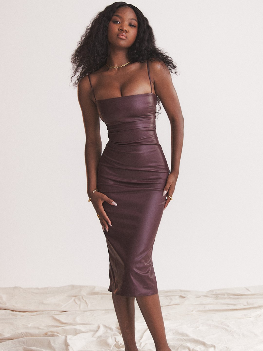 Vestido em Couro Helena