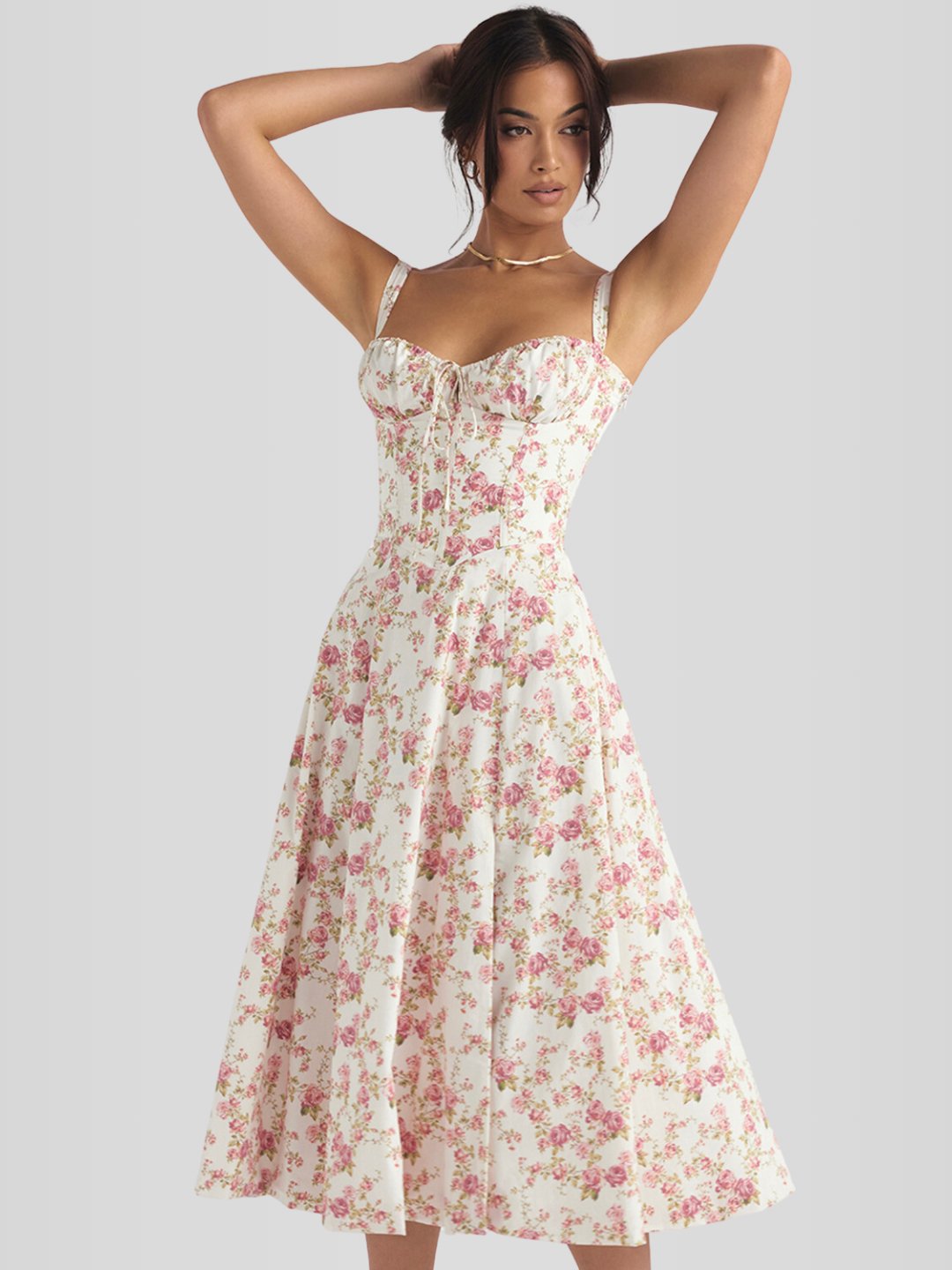 Vestido Midi Floral Camile