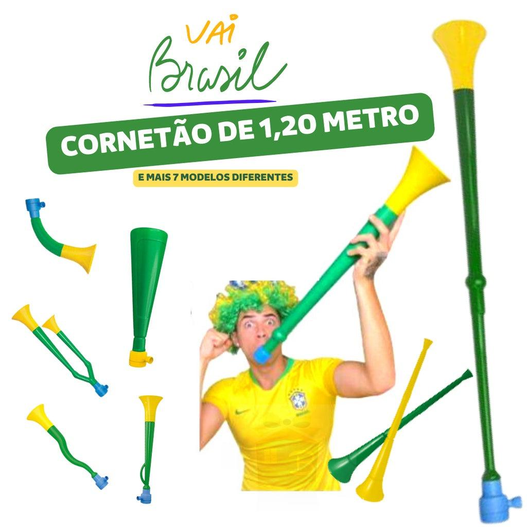 Corneta Vuvuzela Brasil Copa Do Mundo, Cornetão Brasil Diversos Modelos - Loja Pediu Levou