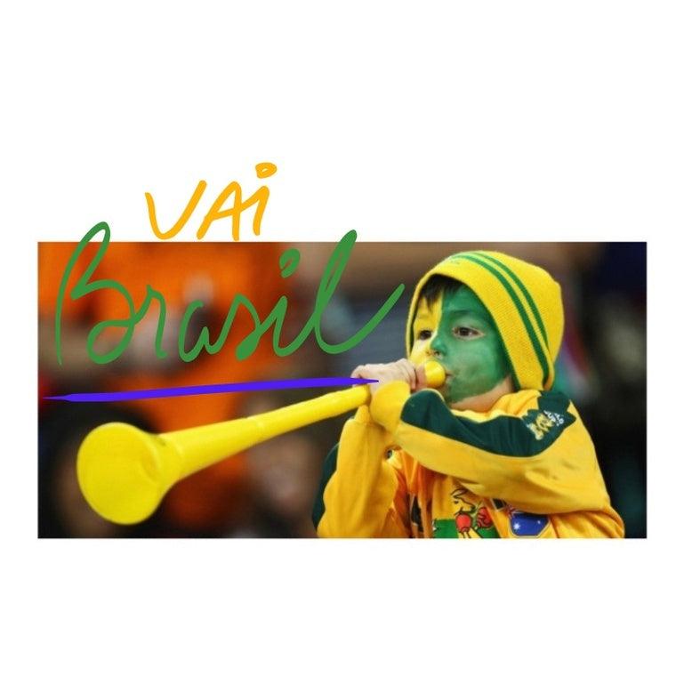 Corneta Vuvuzela Brasil Copa Do Mundo, Cornetão Brasil Diversos Modelos - Loja Pediu Levou