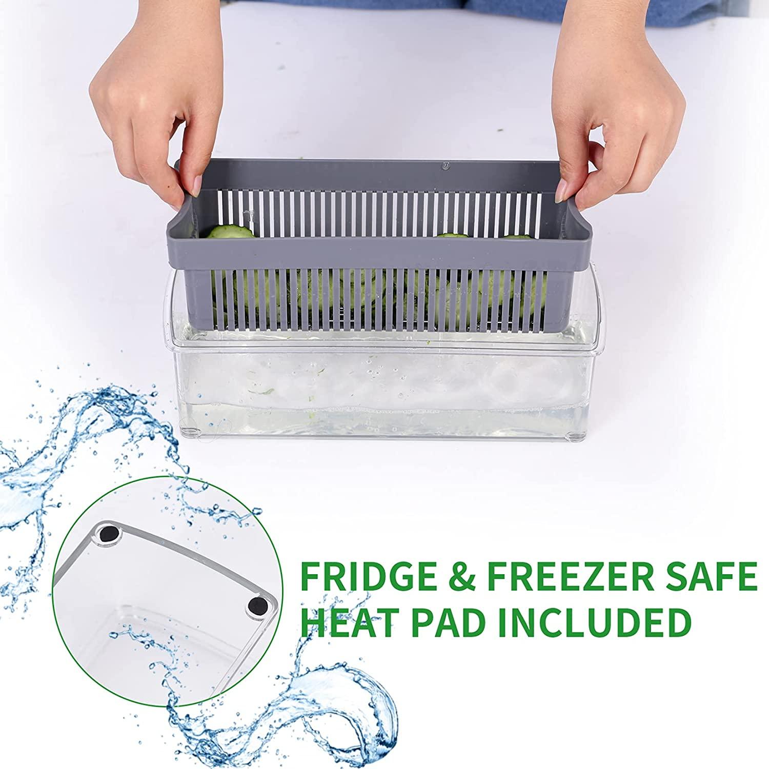 Picador de vegetais multifuncional, cortador de legumes, cortador de comida, batata, descascador, cortador de salada, cortador de ovos - Loja Pediu Levou