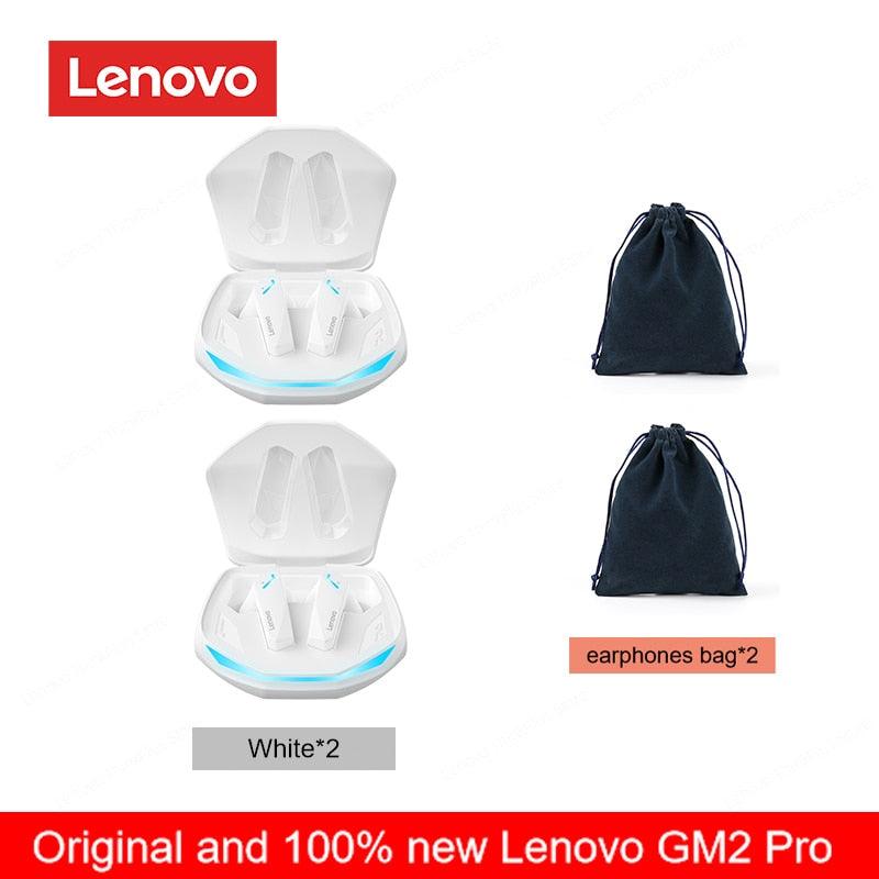 Original lenovo gm2 pro 5.3 fone de ouvido bluetooth sem fio fones de baixa latência hd chamada modo duplo gaming headset com microfone - Loja Pediu Levou