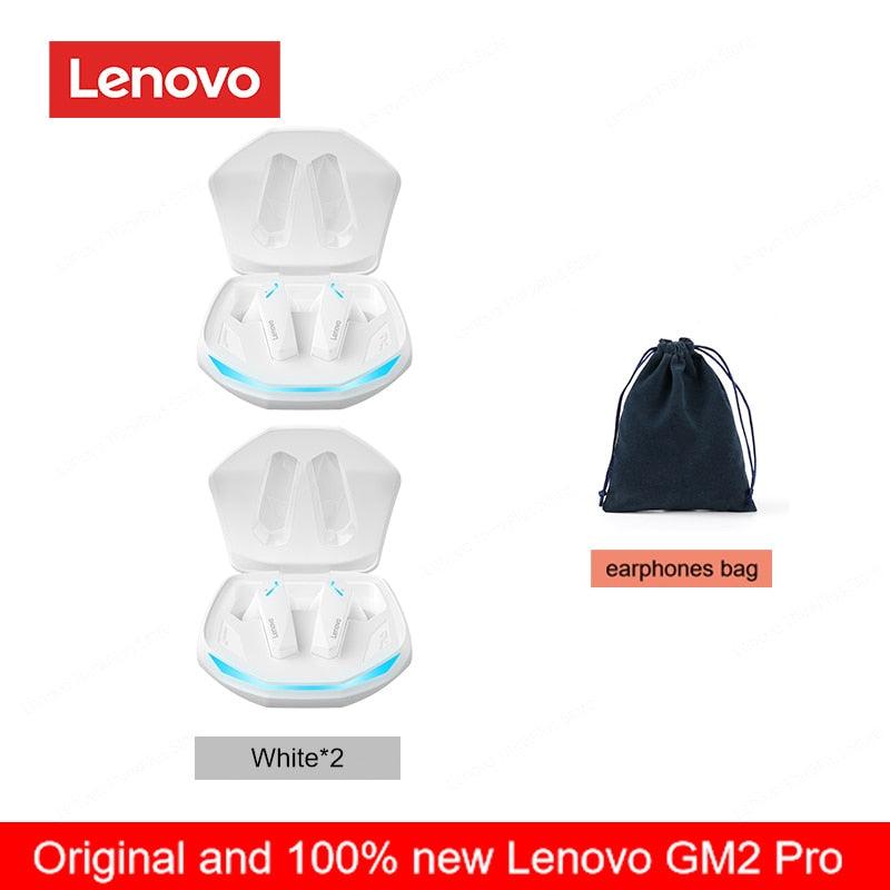 Original lenovo gm2 pro 5.3 fone de ouvido bluetooth sem fio fones de baixa latência hd chamada modo duplo gaming headset com microfone - Loja Pediu Levou