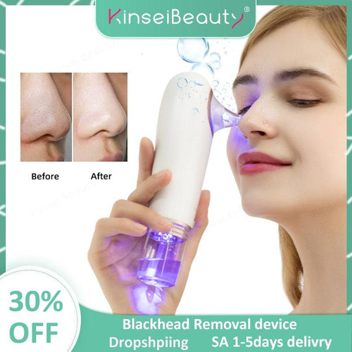 Sucção a vácuo remoção cravo facial líquido de limpeza pequena bolha poros acne espinha remoção rosto spa cuidados com a pele ferramenta com 4 cabeça - Loja Pediu Levou