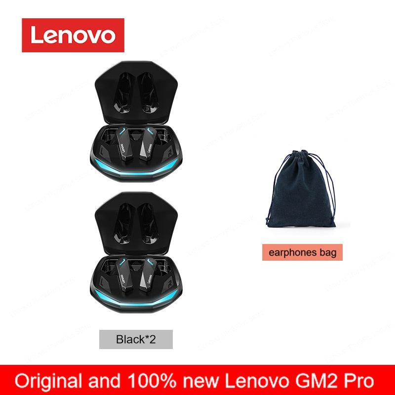 Original lenovo gm2 pro 5.3 fone de ouvido bluetooth sem fio fones de baixa latência hd chamada modo duplo gaming headset com microfone - Loja Pediu Levou