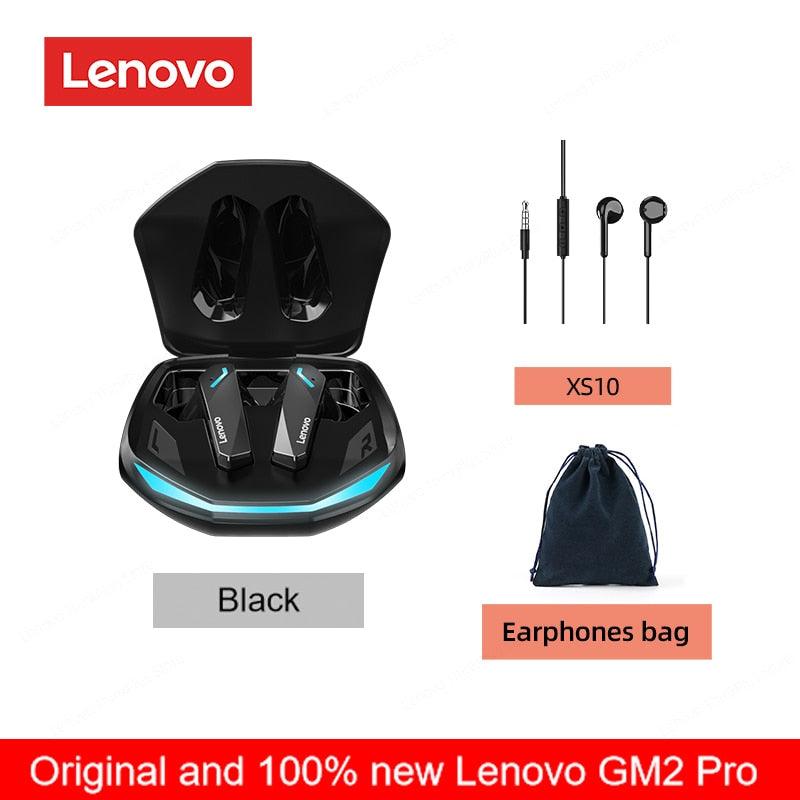 Original lenovo gm2 pro 5.3 fone de ouvido bluetooth sem fio fones de baixa latência hd chamada modo duplo gaming headset com microfone - Loja Pediu Levou