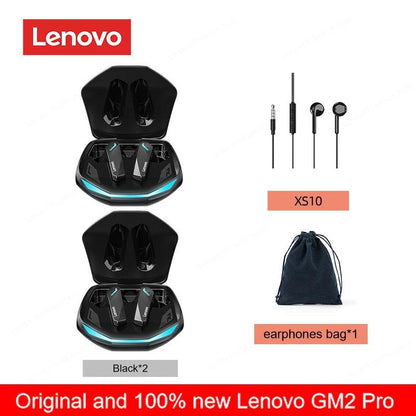 Original lenovo gm2 pro 5.3 fone de ouvido bluetooth sem fio fones de baixa latência hd chamada modo duplo gaming headset com microfone - Loja Pediu Levou