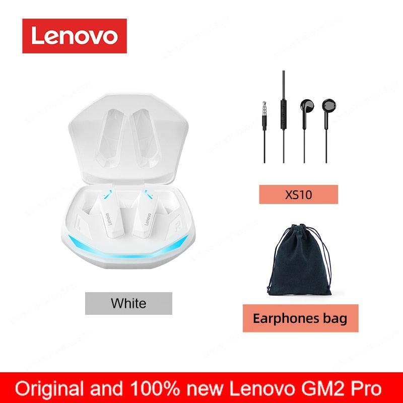 Original lenovo gm2 pro 5.3 fone de ouvido bluetooth sem fio fones de baixa latência hd chamada modo duplo gaming headset com microfone - Loja Pediu Levou