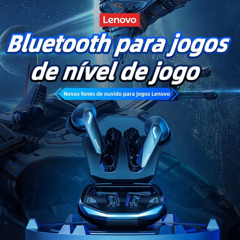 Original lenovo gm2 pro 5.3 fone de ouvido bluetooth sem fio fones de baixa latência hd chamada modo duplo gaming headset com microfone - Loja Pediu Levou