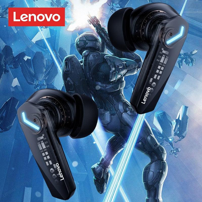 Original lenovo gm2 pro 5.3 fone de ouvido bluetooth sem fio fones de baixa latência hd chamada modo duplo gaming headset com microfone - Loja Pediu Levou