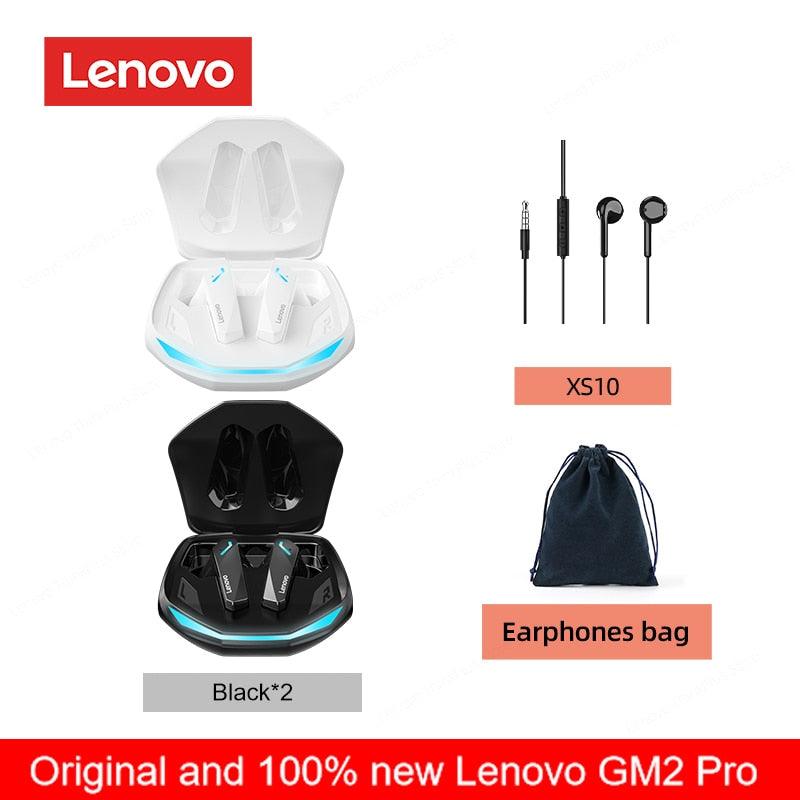 Original lenovo gm2 pro 5.3 fone de ouvido bluetooth sem fio fones de baixa latência hd chamada modo duplo gaming headset com microfone - Loja Pediu Levou