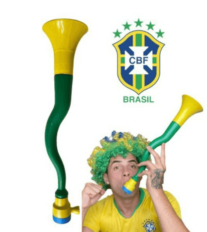 Corneta Vuvuzela Brasil Copa Do Mundo, Cornetão Brasil Diversos Modelos - Loja Pediu Levou