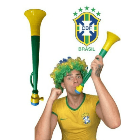 Corneta Vuvuzela Brasil Copa Do Mundo, Cornetão Brasil Diversos Modelos - Loja Pediu Levou