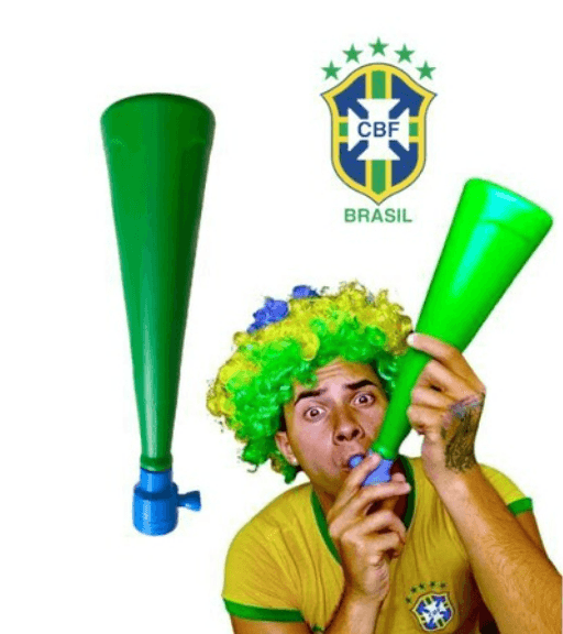 Corneta Vuvuzela Brasil Copa Do Mundo, Cornetão Brasil Diversos Modelos - Loja Pediu Levou