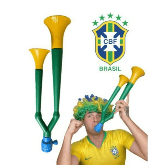 Corneta Vuvuzela Brasil Copa Do Mundo, Cornetão Brasil Diversos Modelos - Loja Pediu Levou